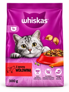 WHISKAS SUCH.KART.300G WOŁOWINA ADULT