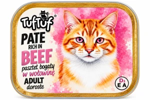 TUF TUF ALUPAK 100G DLA KOTA PASZT. WOŁOWINA