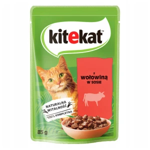 KITEKAT SASZETKA 85G WOŁOWINA SOS