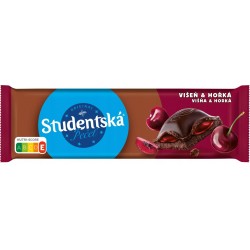 STUDENCKA CZEKOLADA 170G WIŚNIA