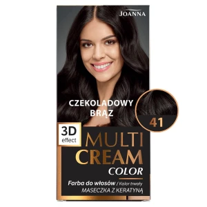 JOANNA MULTI CREAM 3D 41 FARBA DO WŁOSÓW CZEKOLADOWY BRĄZ