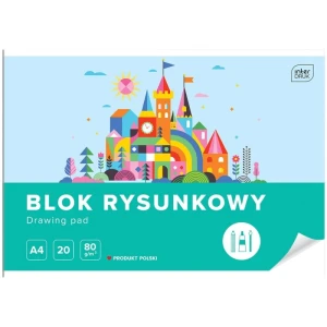 BLOK RYSUNKOWY A4 BIAŁY INTERDRUK