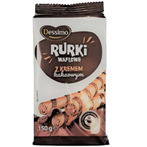 DESSIMO RURKI NADZIEWANE 150G KAKAOWE