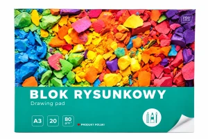BLOK RYSUNKOWY A3 BIAŁY INTERDRUK