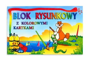 BLOK RYSUNKOWY KOLOROWE KARTKI A3